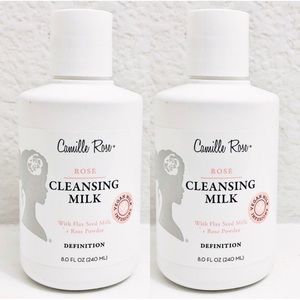 X2 Camille Rose Cleansing Milk With Flaxseed + Rose Powder 16fl oz. NEW